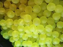 Load image into Gallery viewer, Mad River Custom Steelhead Beads UV NUCLEAR YELLOW INVISIBLE BLUE UV 6mm, 8mm, 10mm, 12mm