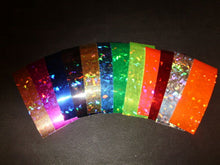 Load image into Gallery viewer, 2" x 6" 3 PK Flasher/Dodger/Reflective Cracked Ice Holographic Fishing Lure Tape