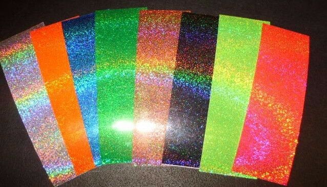 12 x 8 1PK Flasher & Spoon Holographic Super Fine Glitter Fishing Lure  Tape