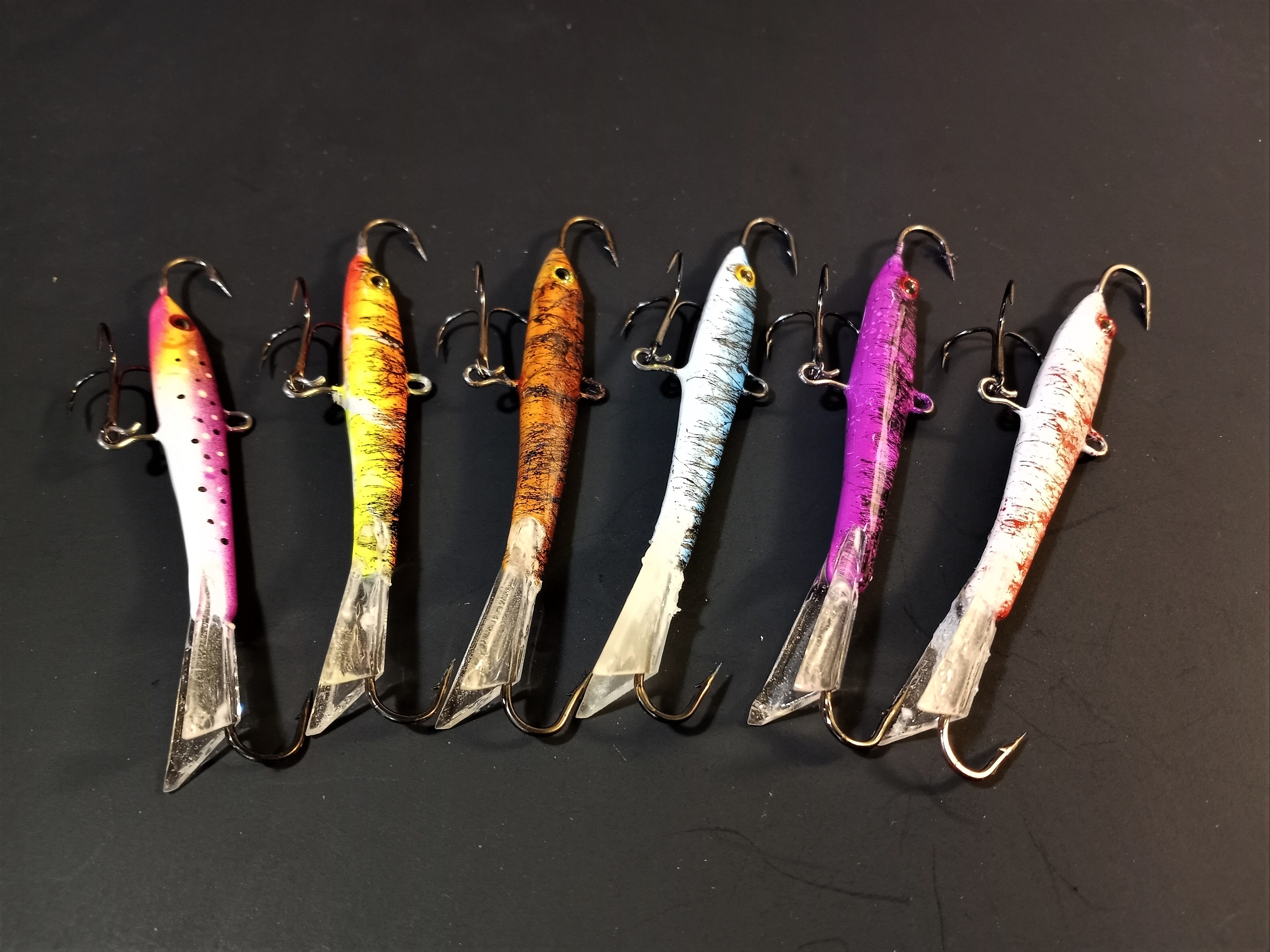 ONEIDA LAKE LURE SPECIFIC CUSTOM JIGGING RAP ASSORTMENT 6 PACK – Fishing Lure Tape, Tackle, & Graphics Design Company