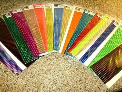 3 x 12 2 Pack Mosaic Prism Scale Holographic Fishing Lure Tape in 17  Colors