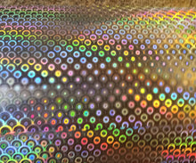 Load image into Gallery viewer, NEW!! 1/8" FISH SCALE 12" X 8" SHEET HOLOGRAPHIC LURE TAPE IN 12 COLORS.
