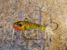 Load image into Gallery viewer, CUSTOM 1/2OZ, 3/4OZ, &amp; 1OZ VERTICAL JIGGING MINNOW NATURAL PERCH FRY
