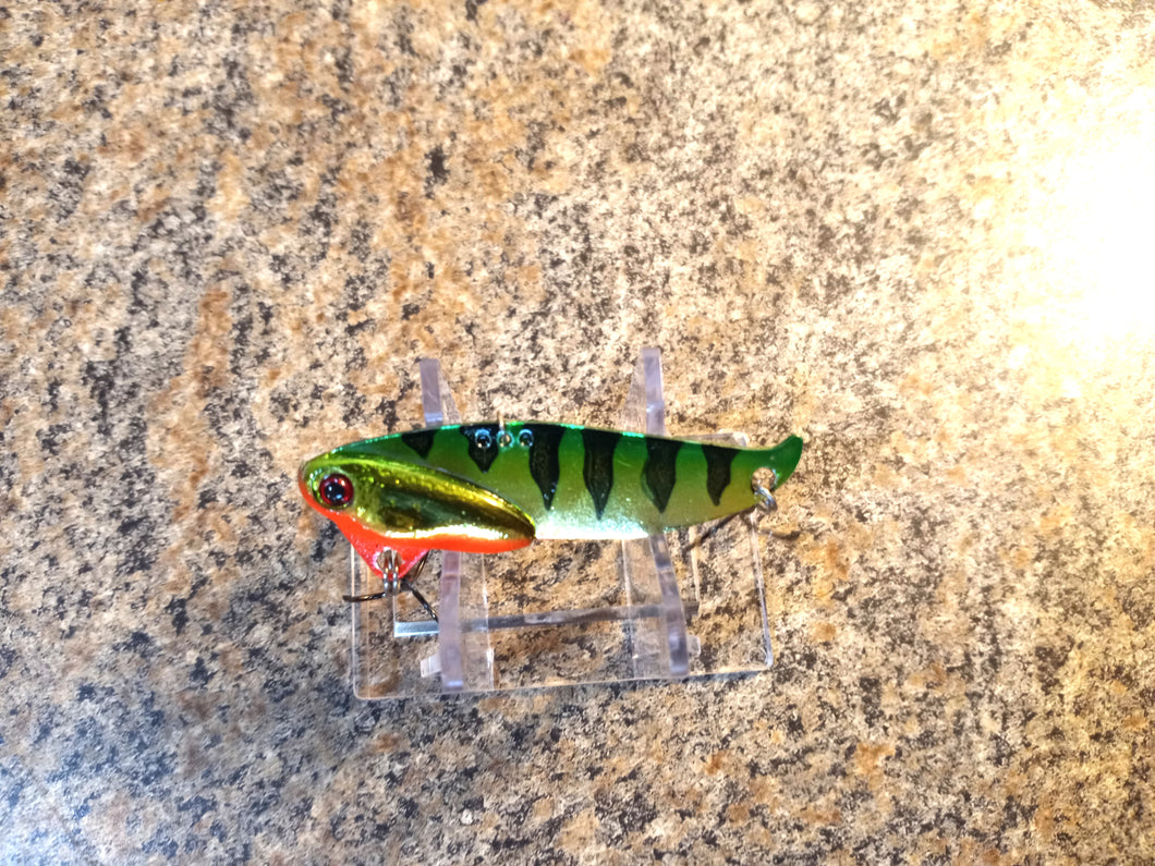 Silver Plated Custom Blade Baits in 1/2oz & 5/8oz weights STERLING SILVER ORANGE BELLY PERCH