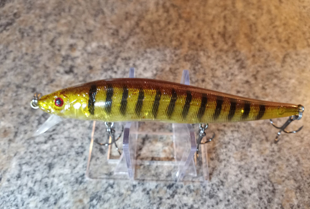 Custom Suspending Jerk Baits In 3 Sizes SANDPIKE (LOG PERCH)