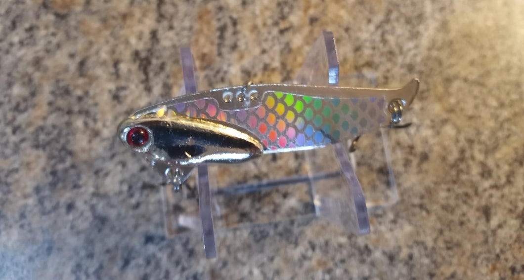 Silver Plated Custom Blade Baits in 1/2oz & 5/8oz weights SILVER XPS HOLO