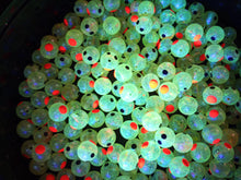 Load image into Gallery viewer, Mad River Custom Steelhead Beads CLEAR CHARTREUSE EMBRYO UV
