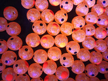 Load image into Gallery viewer, Mad River Custom Steelhead Beads CLEAR BLAZE ORANGE EMBRYO UV
