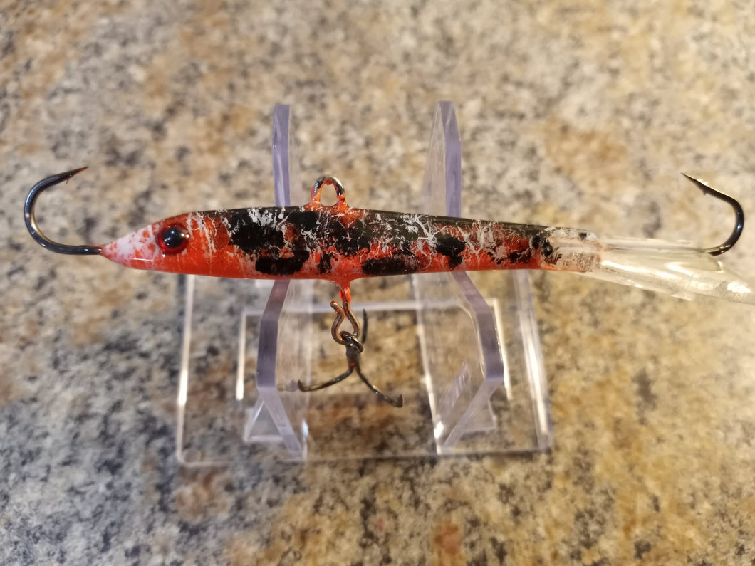 CUSTOM 1/2OZ, 7/8OZ VERTICAL JIGGING MINNOW CRAWDAD PEPPER