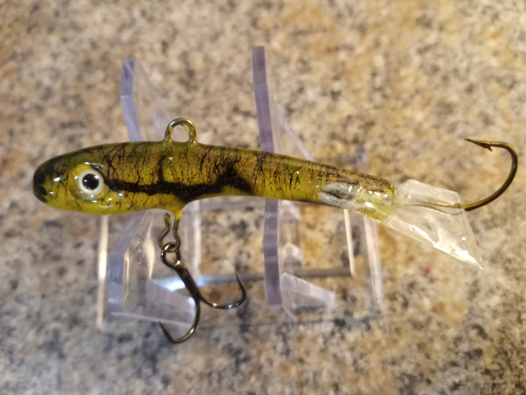 CUSTOM 1/2OZ, 3/4OZ, & 1OZ VERTICAL JIGGING MINNOW GOLDEN RUM