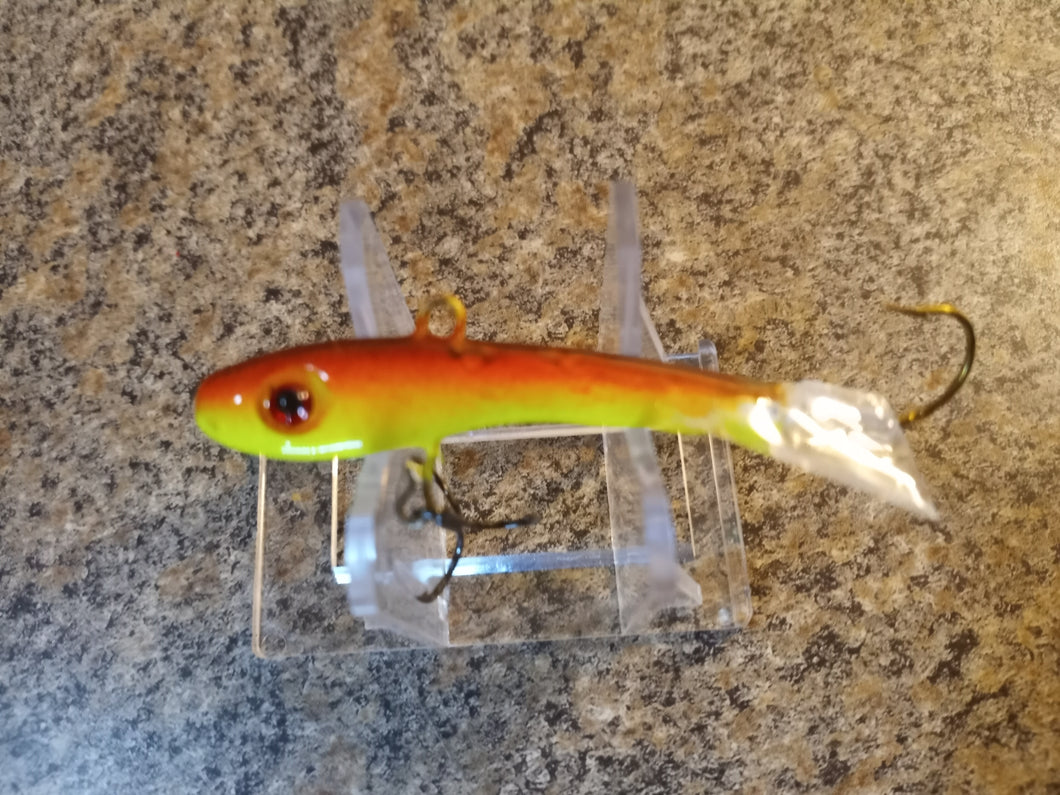 CUSTOM 1/4OZ, 3/8OZ, 1/2OZ, 3/4OZ, 1OZ VERTICAL JIGGING  MINNOW TEQUILA SUNRISE