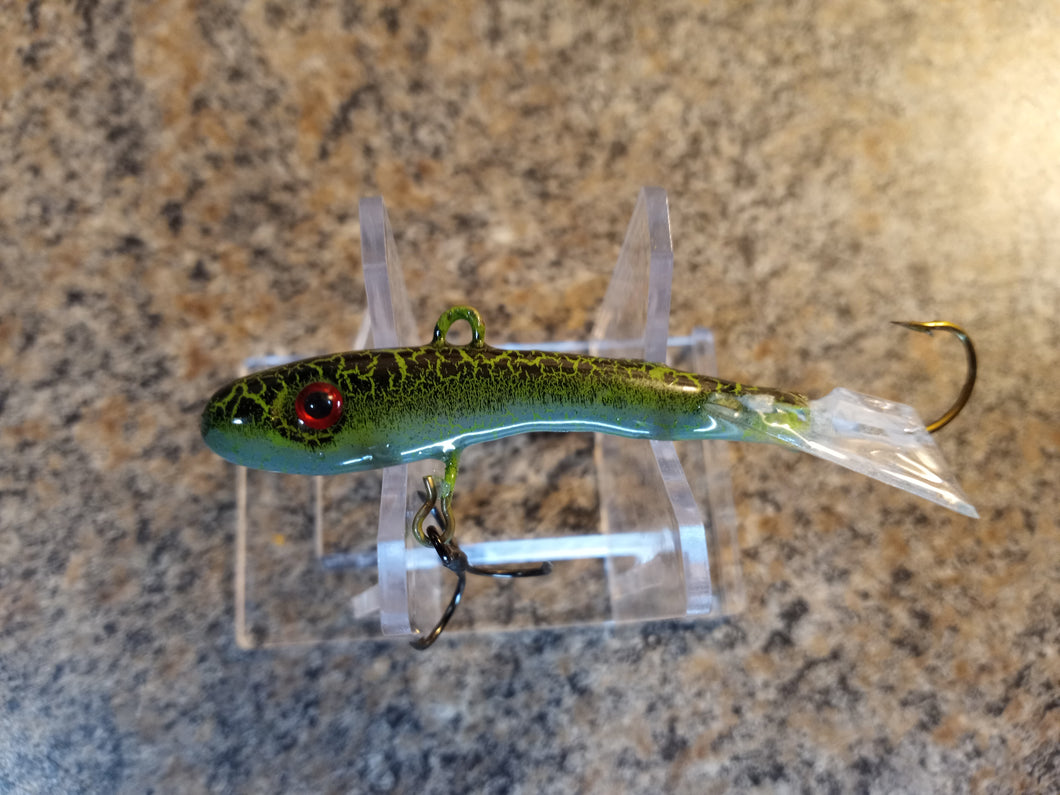 CUSTOM 1/4OZ, 3/8OZ, 1/2OZ, 3/4OZ, 1OZ VERTICAL JIGGING MINNOW OLIVE R – Fishing Lure Tape, Tackle, & Graphics Design Company CUSTOM 1/4OZ, 3/8OZ, 1/2OZ, 3/4OZ, 1OZ VERTICAL JIGGING MINNOW OLIVE R – Fishing Lure Tape, Tackle, & Graphics Design Company