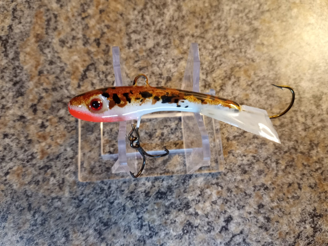 CUSTOM 1/4OZ, 3/8OZ, 1/2OZ, 3/4OZ, 1OZ VERTICAL JIGGING MINNOW ONEIDA LAKE GLOW GOBY