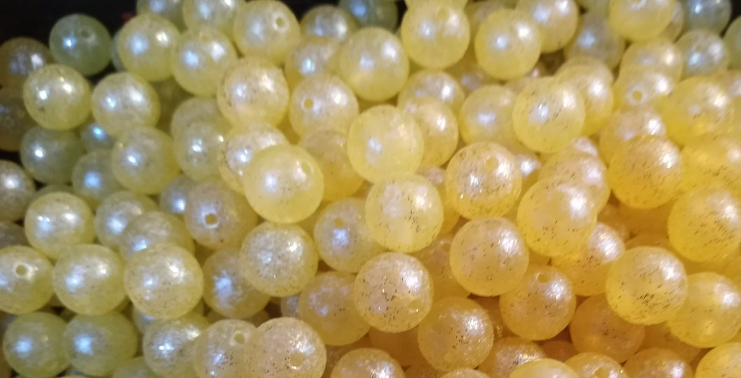 LIGHT TANGERINE BLUE IRIDESCENT GLITTER UV CUSTOM STEELHEAD BEAD 6MM,8MM,10MM,12MM,14MM