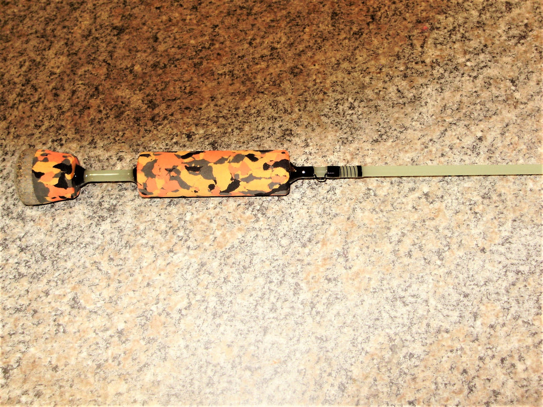 NUCLEAR NOODLE GLOW IN THE DARK CUSTOM ICE FISHING ROD 3 Sizes Available 36