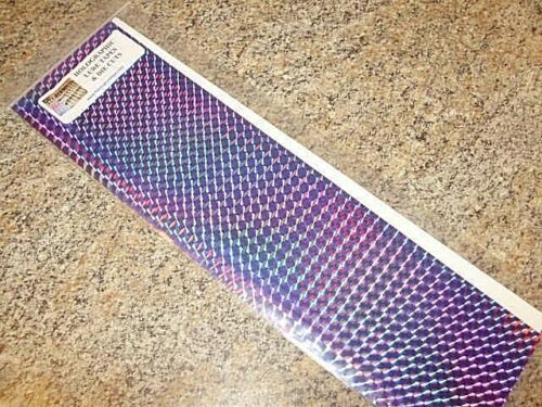 disco holographic fishing lure tape 3" x 12" 2 Pack Mosaic Prism Scale Holographic Fishing Lure Tape in 17  Colors