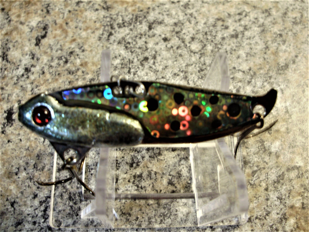 fathead fishing lure 3/8oz, 1/2oz, 5/8oz, 3/4oz Custom Holographic Bubbles Series Oneida Lake Blade Bait FATHEAD MNNOW