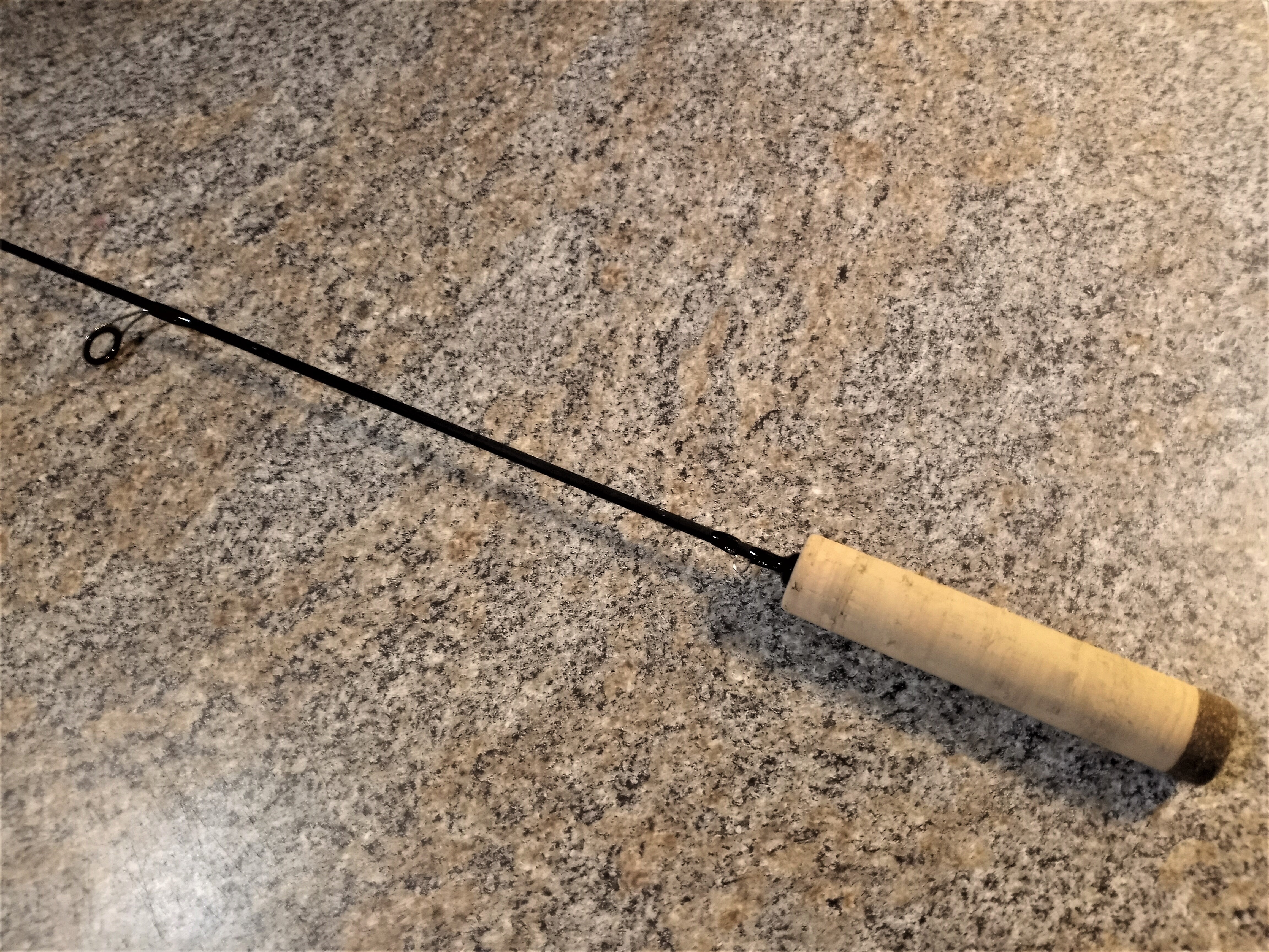 ONEIDA LAKE JIGGING RAP/BLADE BAIT SOLID GRAPHITE STRAIGHT CORK HANDLE ...