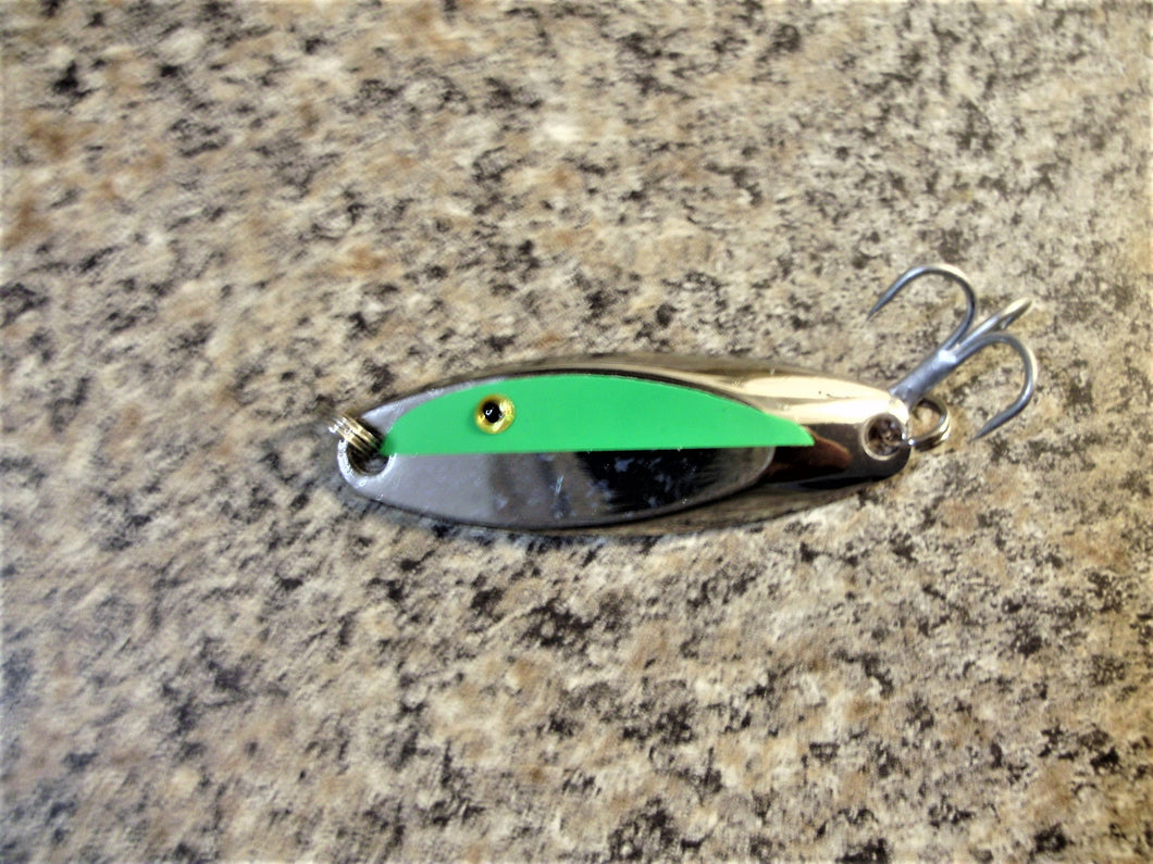 Custom Two Tone Walleye & Perch Casting Master Jigging Lure FLUORESCEN – Fishing Lure Tape, Tackle, & Graphics Design Company
